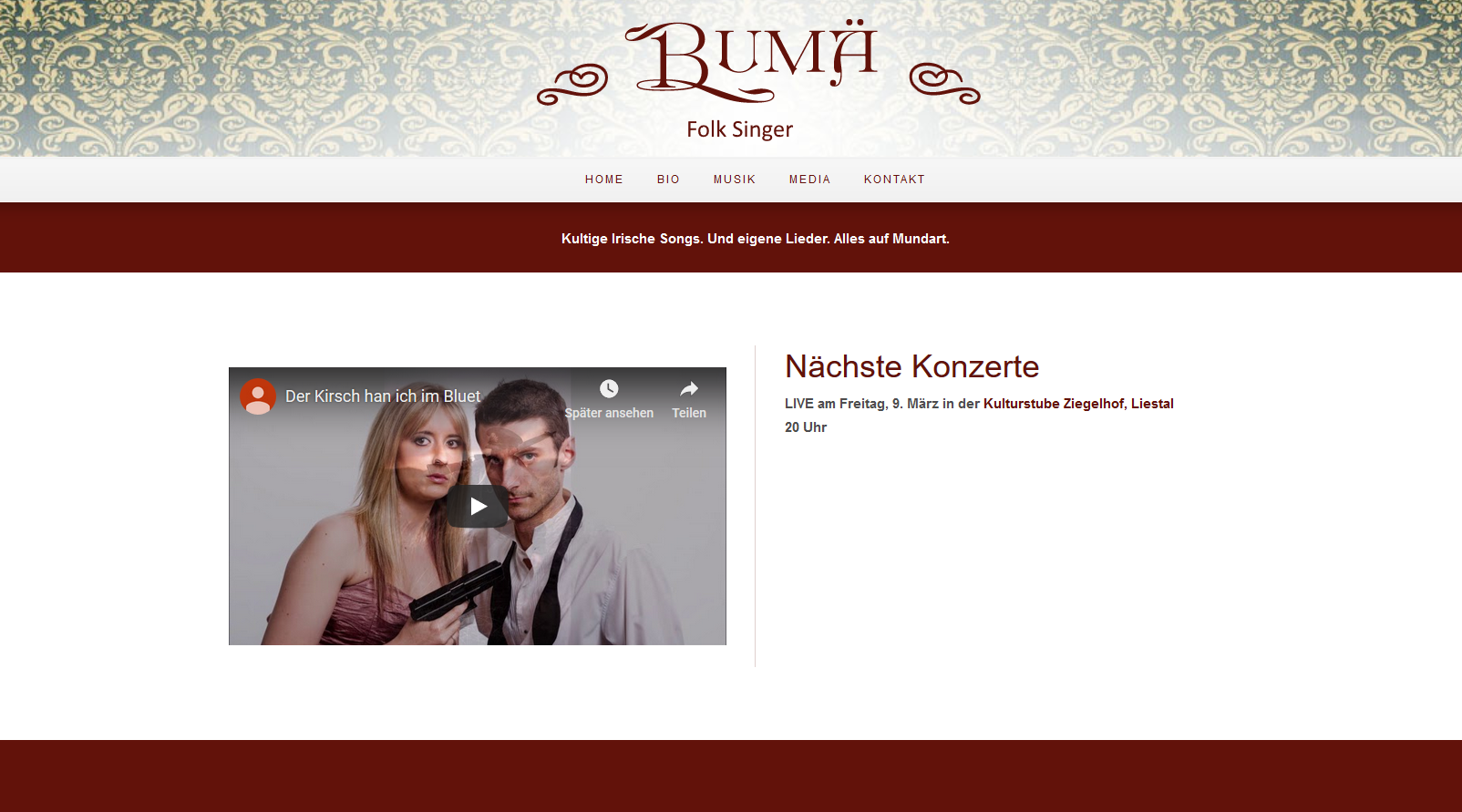 Bumaemusic - Bumä - Interpret und Liedermacher
